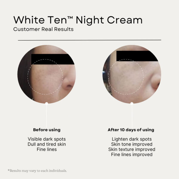 White 10 Night Cream - Image 7